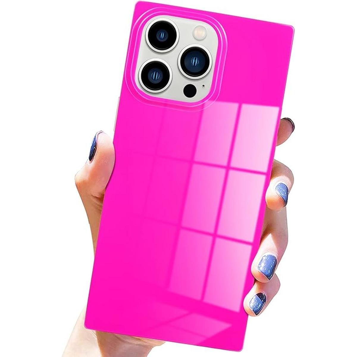 Pevezeda Funda cuadrada para iPhone 14 Pro Max suave y