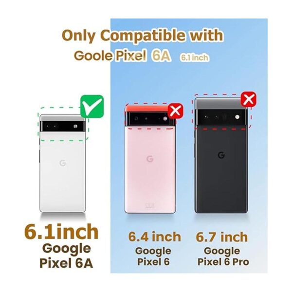 Loheckle Funda para Pixel 6A para mujer fundas cuadradas_2