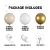 Kit de arco de guirnalda de globos de oro y arena blanca_2