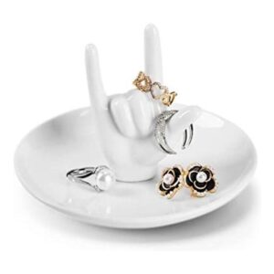 Piudee Soporte para anillos de mano soporte para joyas de