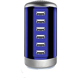 Cargador de pared de estación de carga USB de 40 W y 6_1