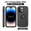 TASHHAR Funda de teléfono para iPhone 14 Pro resistente a_4