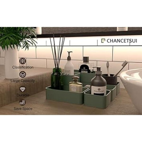 Organizador de maquillaje apilable de 6 piezas