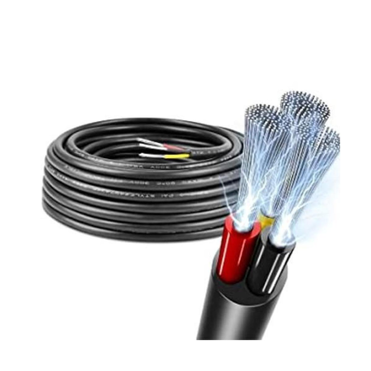 RESHAKE Cable eléctrico de calibre 22 y 3 conductores