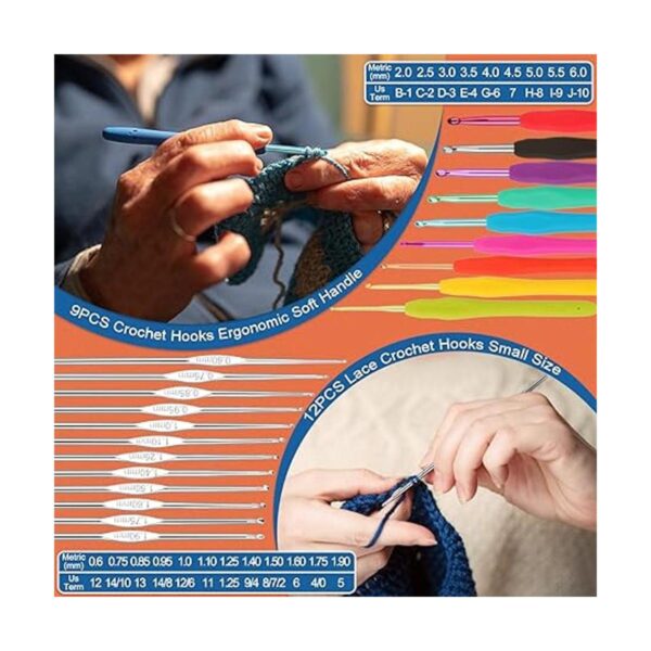 Coopay Kit de ganchillo para principiantes con hilo de 15