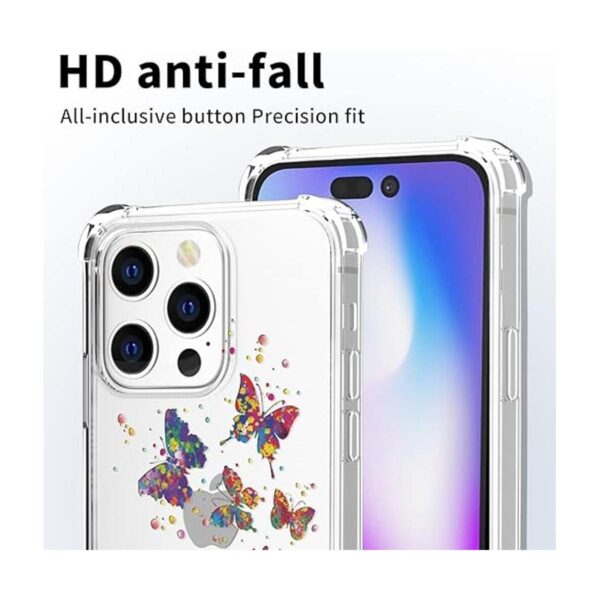 BEIMEITU Funda para iPhone 14 Pro Max diseño de mariposa_5