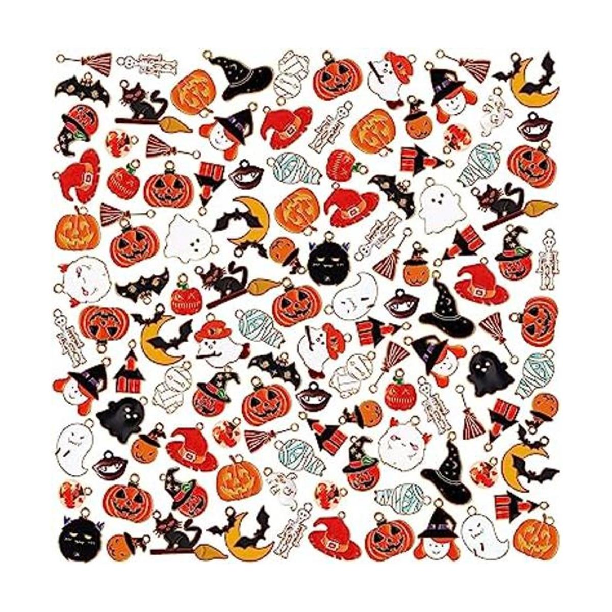 50 dijes de Halloween aleación de Halloween esmalte