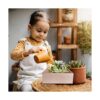 8 Pack Unfinished Wooden Box 6 x 6 Inch Square Rustic