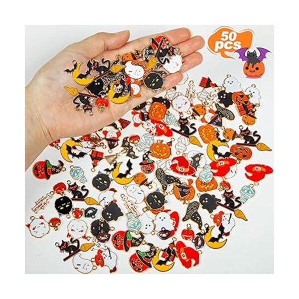 50 dijes de Halloween aleación de Halloween esmalte