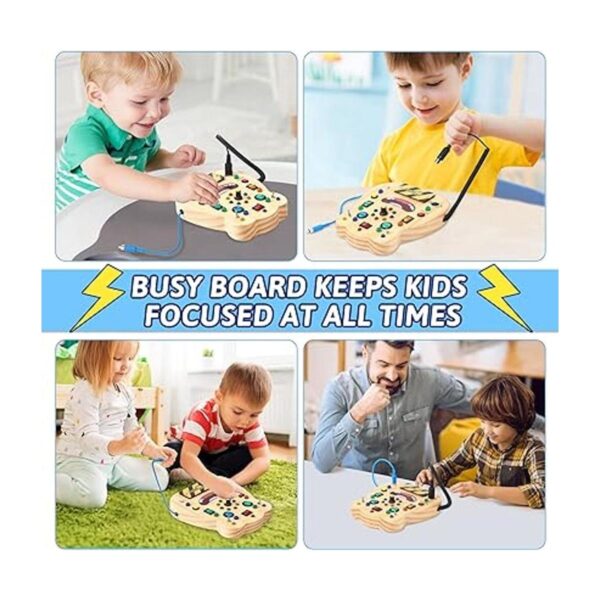 Montessori Tablero ocupado para más de 1 año interruptor_5