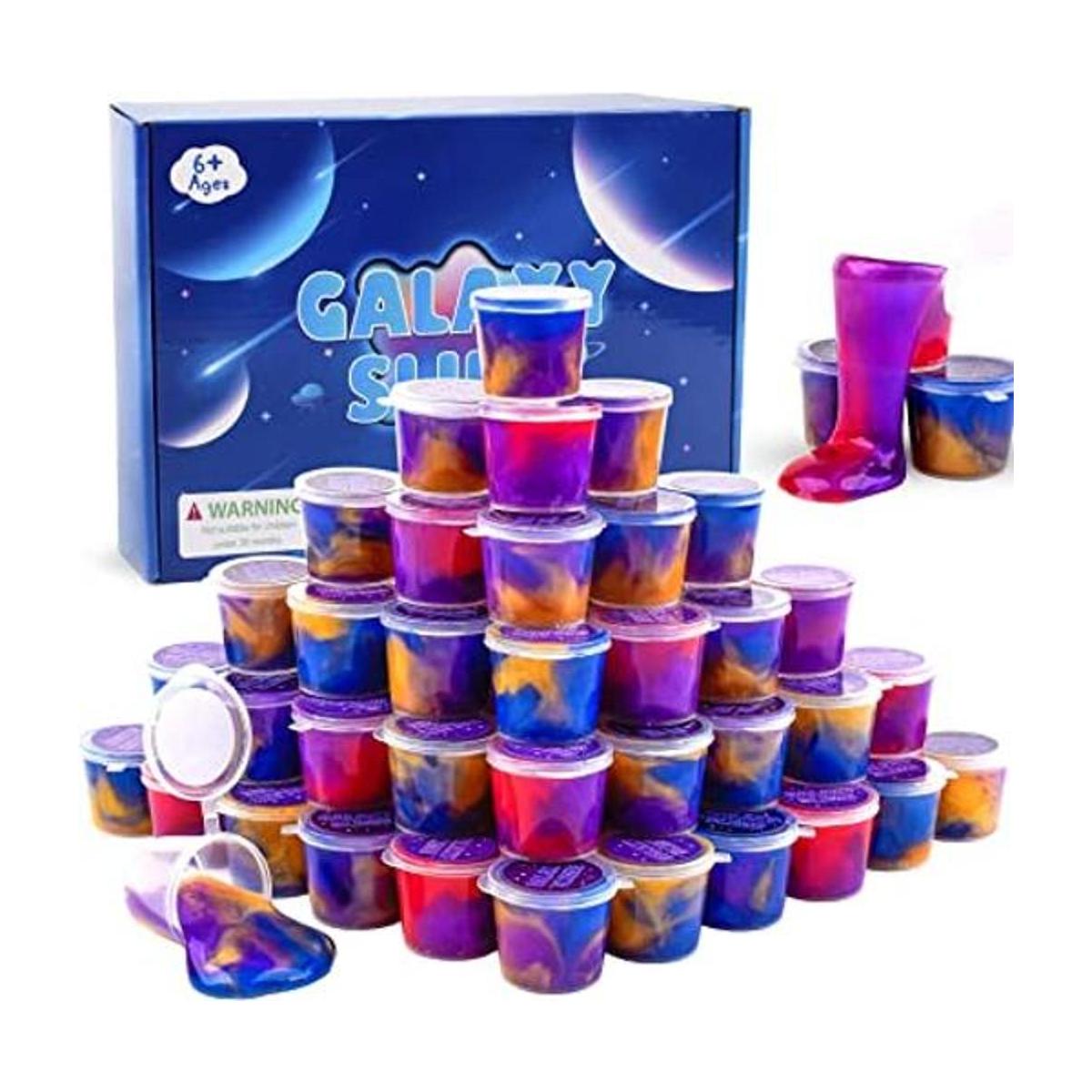 Paquete de 40 mini kit de limo de masilla galaxia