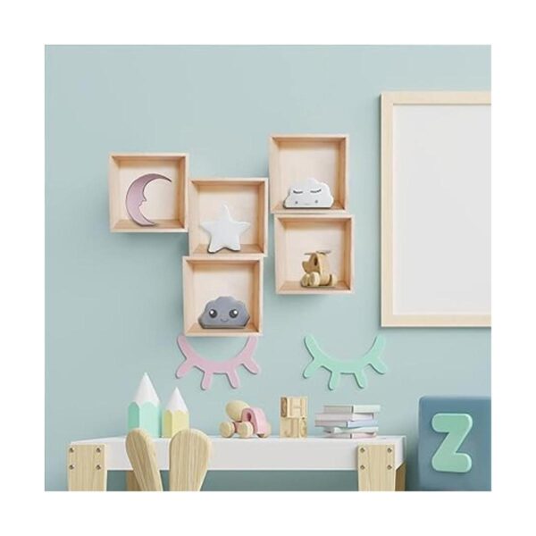 8 Pack Unfinished Wooden Box 6 x 6 Inch Square Rustic