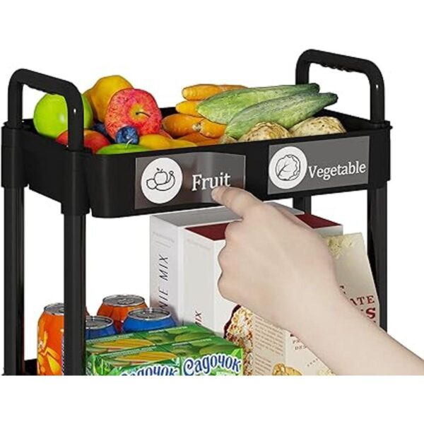 Laiensia Carrito de almacenamiento de 4 niveles