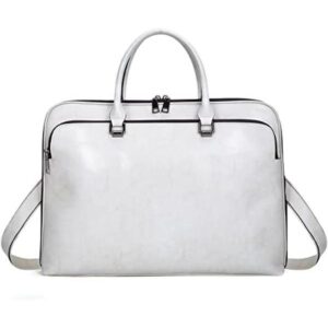 Blofinche Bolso bandolera para laptop maletín de cuero_1