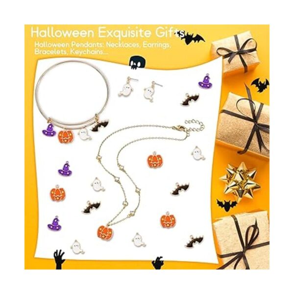 Morofme 34 dijes de Halloween varios dijes de esmalte_2