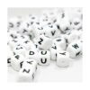 WangLaap 104 cuentas cuadradas de silicona con letras del_6