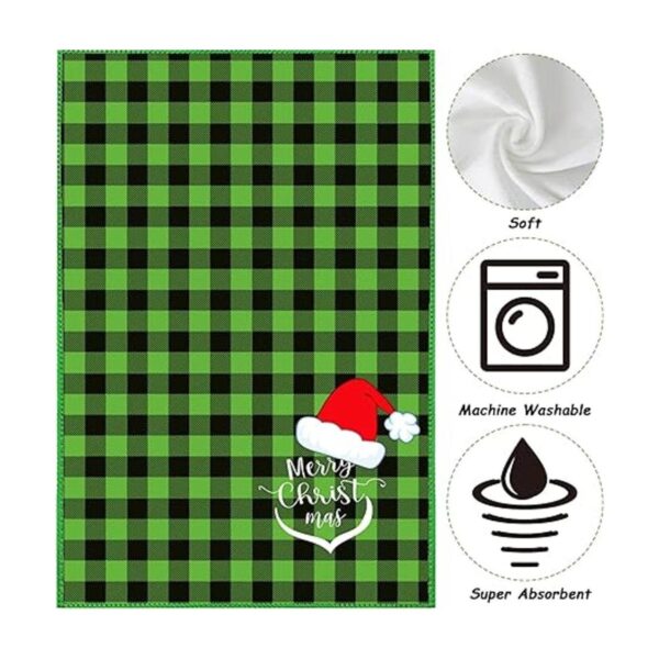 Juego de 4 toallas de cocina de Navidad con Stink Stank