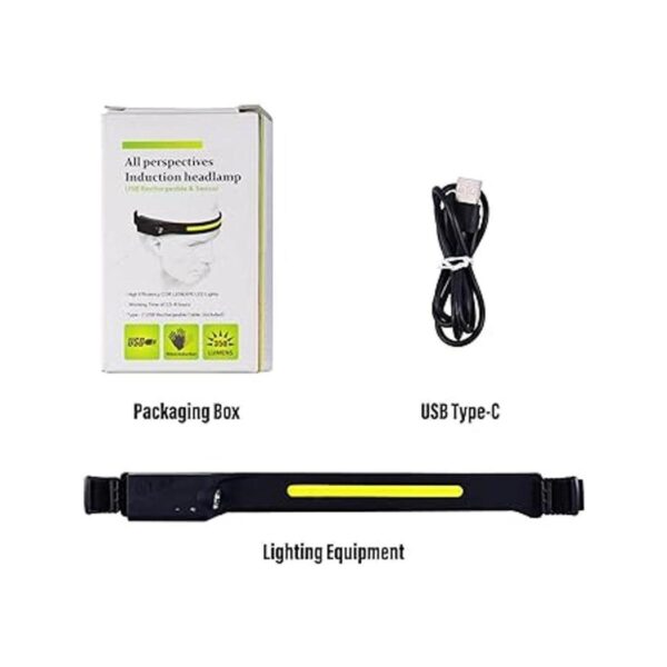 LED de haz ancho recargable faro con sensor de