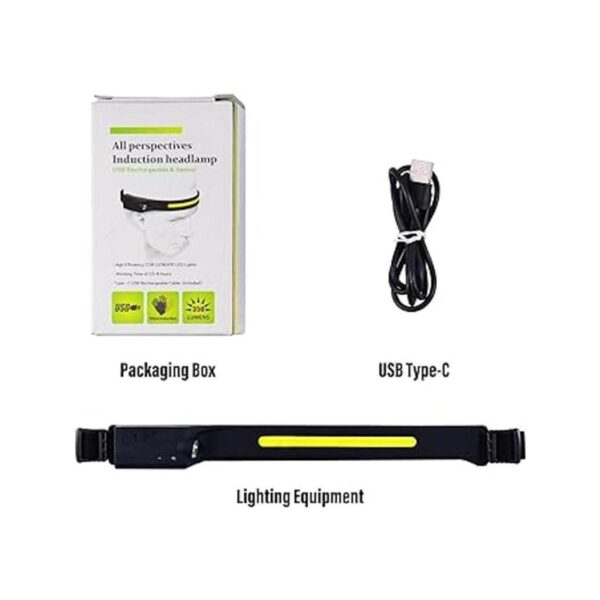 LED de haz ancho recargable faro con sensor de