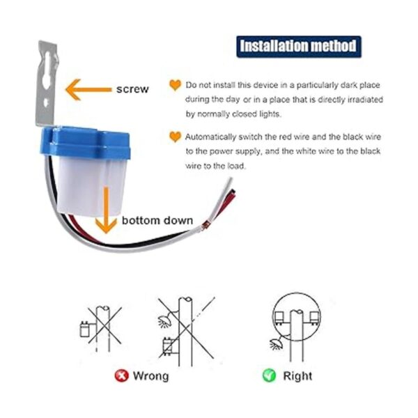 Diitao 4PCS AC DC 12V 10A Automatic Light Switch Auto On