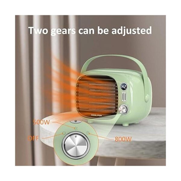 Coolfor Space HeaterFast Heating Desk Heater with