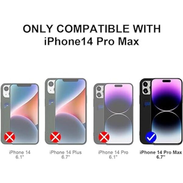 Funda de silicona para tarjetas compatible con iPhone 14_2