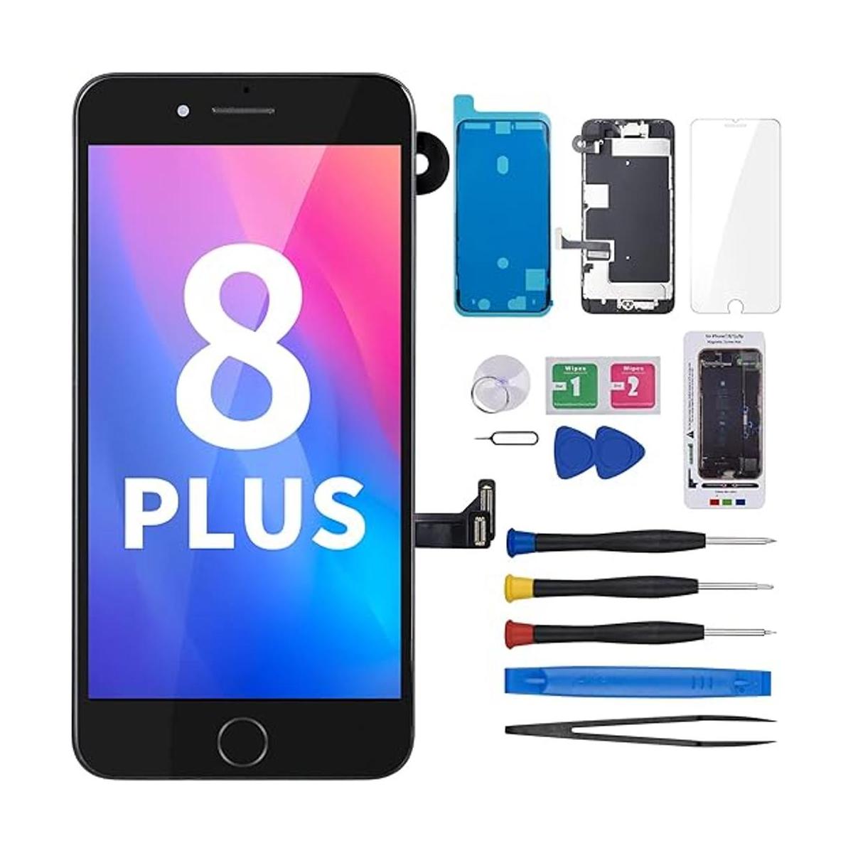 Reemplazo de pantalla para iPhone 8 Plus con botón de