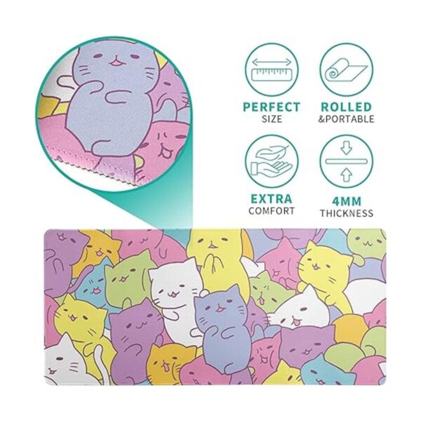 Kawaii Cats Alfombrilla de mouse para juegos alfombrilla_6
