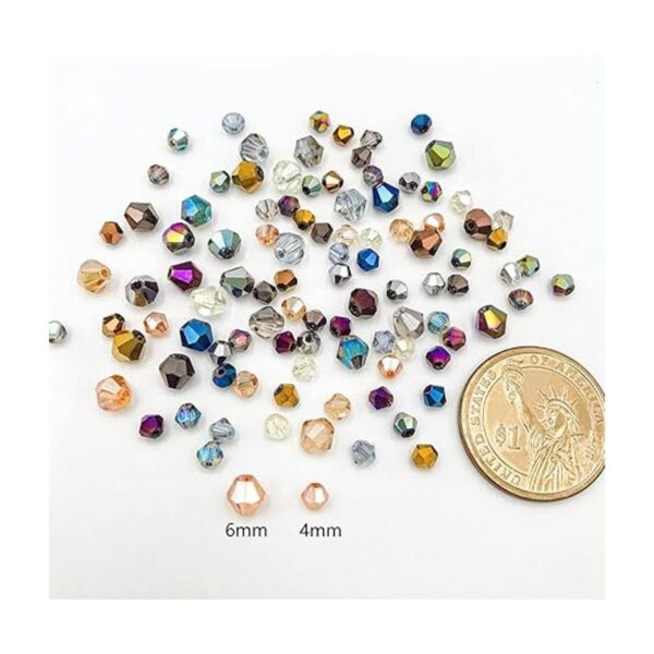 JEBBO 1800 cuentas de cristal de bicona de 0.44 pulgadas