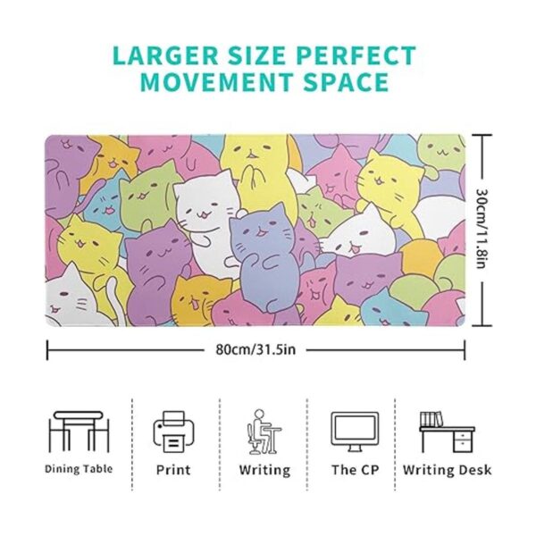 Kawaii Cats Alfombrilla de mouse para juegos alfombrilla_4