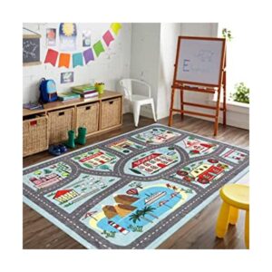 LIVEBOX Tapete de juego de lana sintética para niños