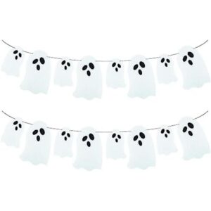 SaktopDeco Paquete de 2 guirnaldas de fantasma de fieltro_1