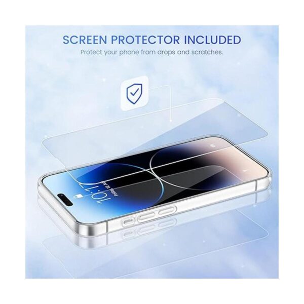 Caka Funda compatible con iPhone 14 Pro con purpurina para_2