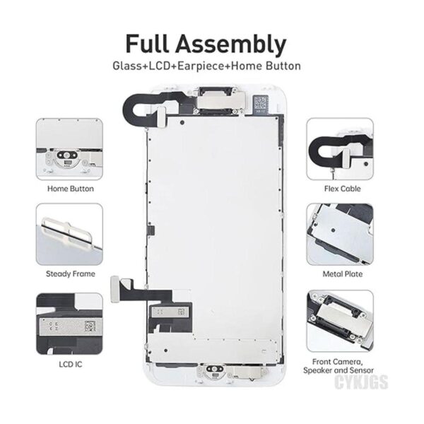Reemplazo de pantalla para iPhone 7 con botón de inicio de_2