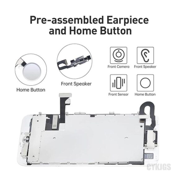 Reemplazo de pantalla para iPhone 7 con botón de inicio de_3