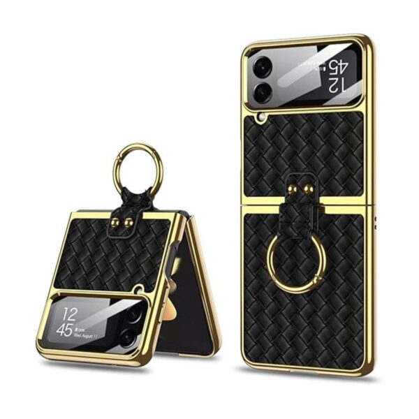 Funda para Z Flip4 5G 2022 de 360 con anillo cubierta de_1