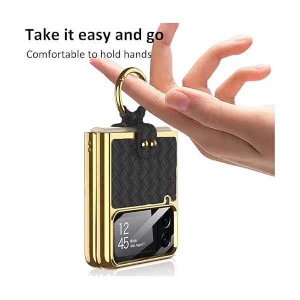 Funda para Z Flip4 5G 2022 de 360 con anillo cubierta de_3