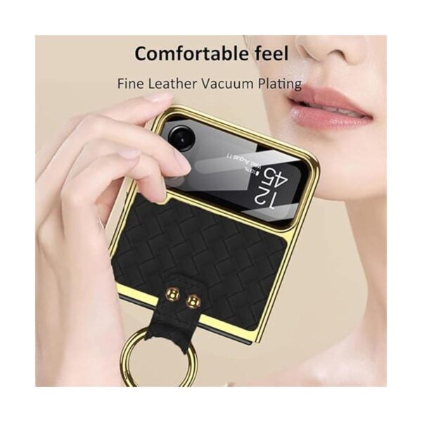 Funda para Z Flip4 5G 2022 de 360 con anillo cubierta de_5