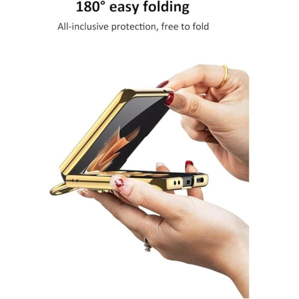 Funda para Z Flip4 5G 2022 de 360 con anillo cubierta de_4