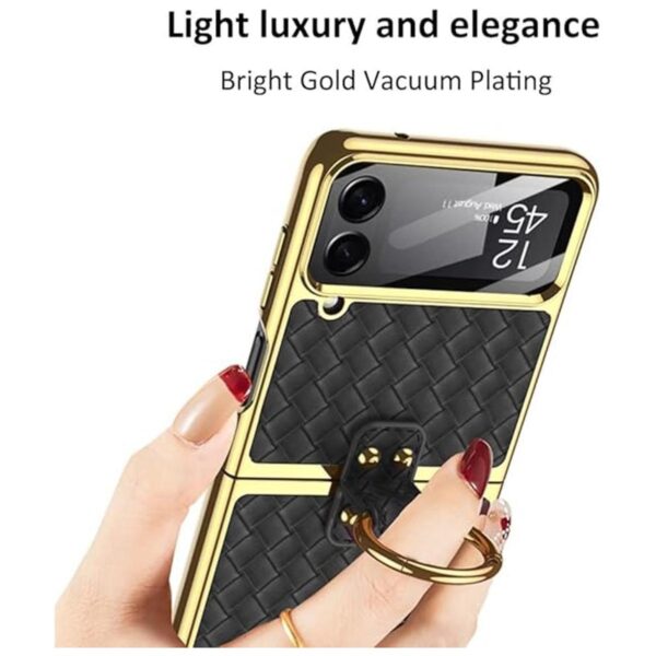 Funda para Z Flip4 5G 2022 de 360 con anillo cubierta de_2