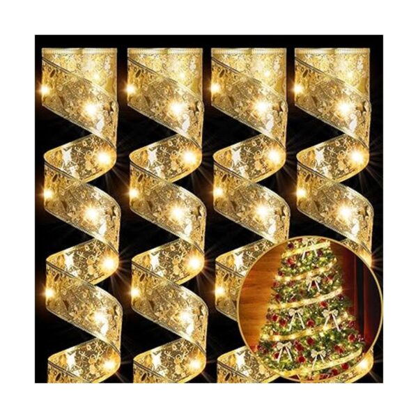 4 luces de cinta de Navidad de 78.7 pies 240 luces LED