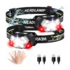 PLUSINTO 9 faros LED recargables paquete de 2 unidades_1