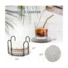 Meltset Posavasos de tela absorbente para bebidas juego