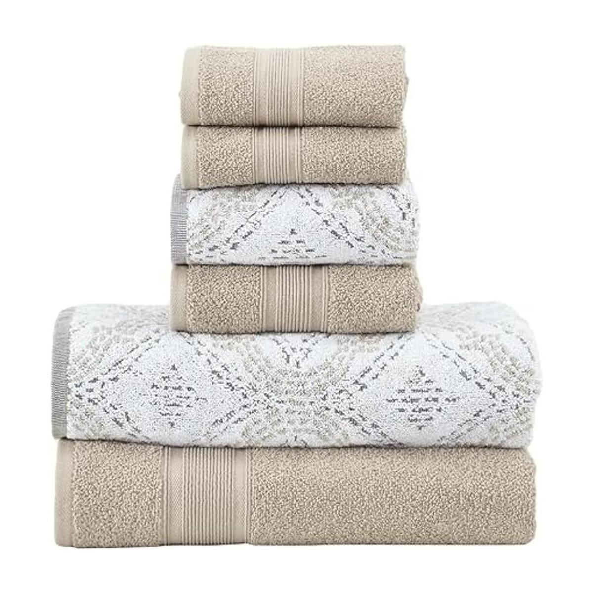 Modern Threads Capri Juego de 6 toallas de jacquard