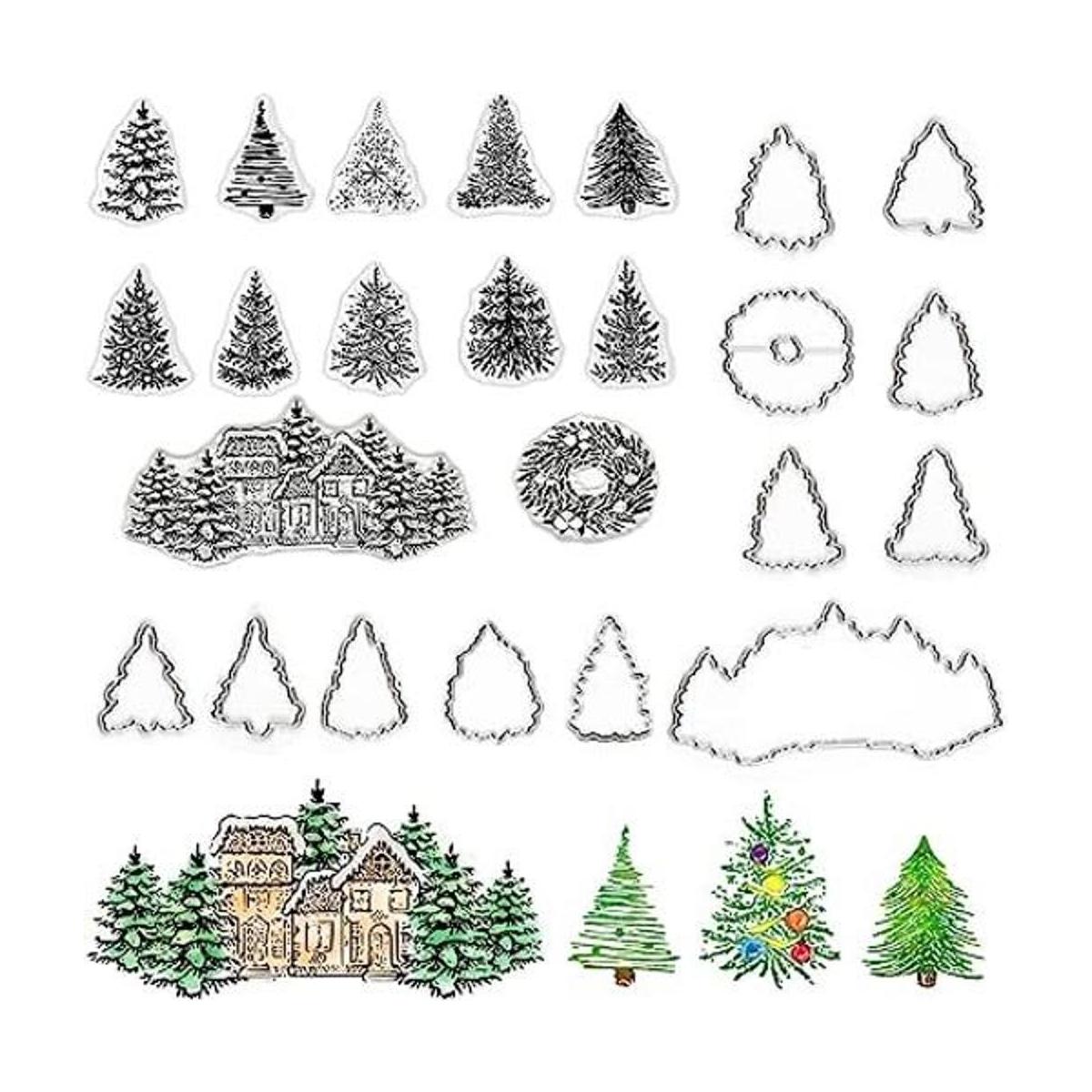 Hying Sellos y troqueles de árbol de Navidad para hacer