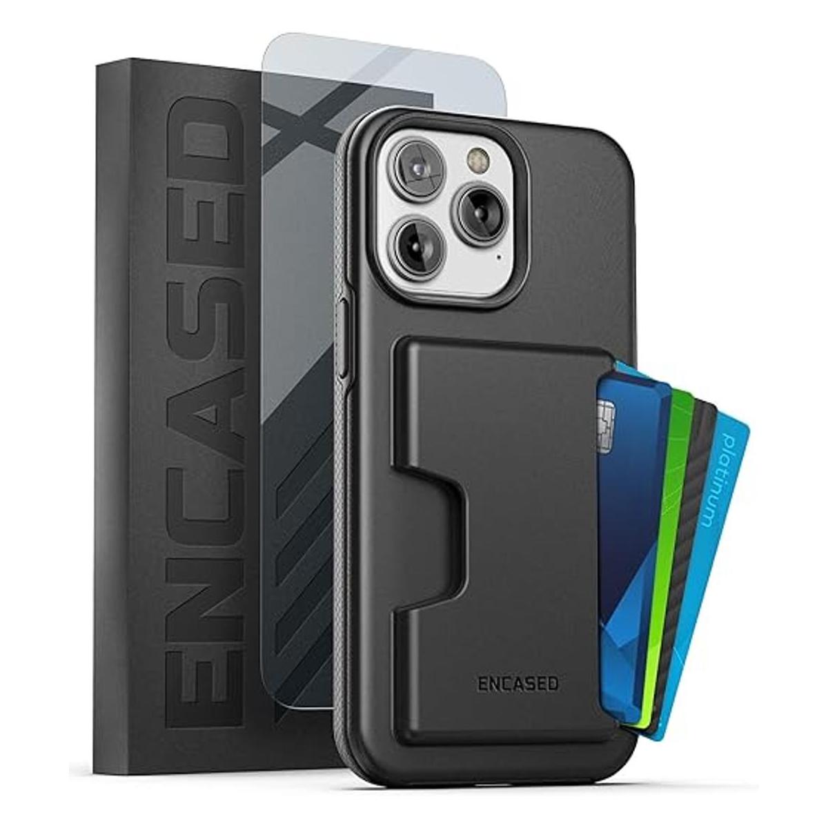 Encased Funda protectora para iPhone 14 PRO con tarjetero