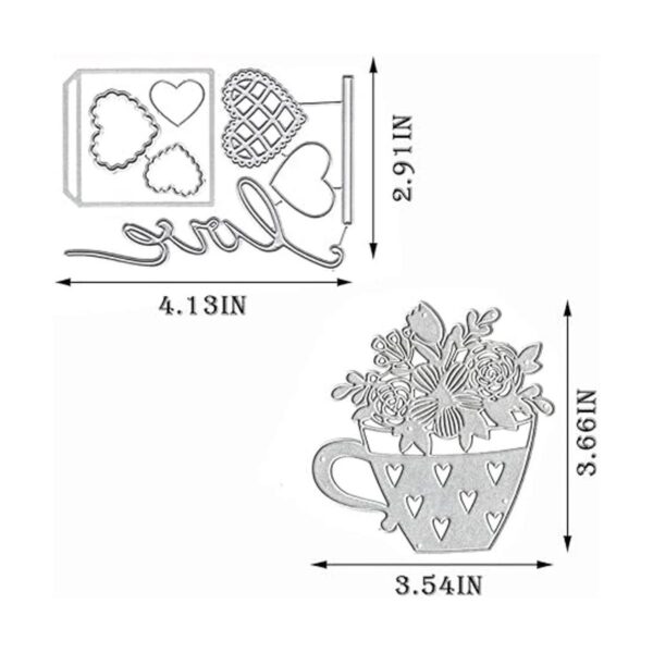 Hying Troqueles de palabras de flores para hacer tarjetas_2