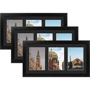 Golden State Art Juego de 3 marco de madera negra de 9 x_1