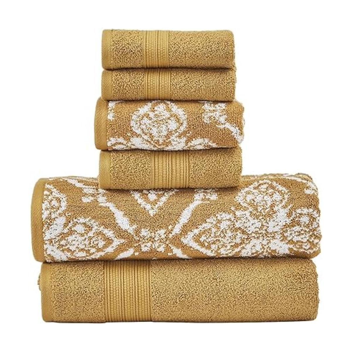 Modern Threads Amaris Juego de 6 toallas de jacquard