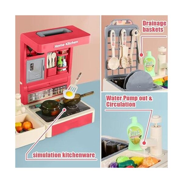 Aikitub Juego de cocina para niños 49 piezas de_3